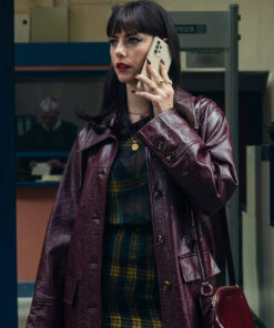 Susie Glass Burgundy Coat