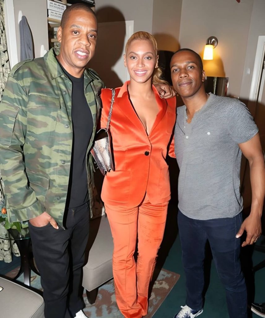 Beyoncé Orange Velvet Suit