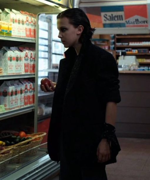 Eleven Black Wool Coat