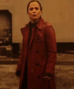 Amanda Lucas Red Coat