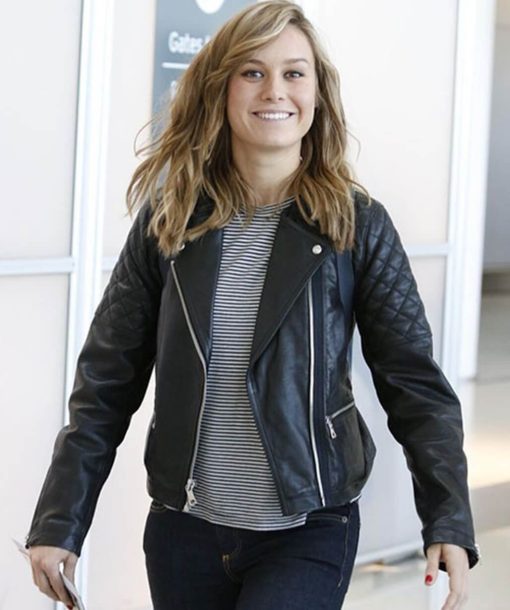 Brie Larson Black Jacket