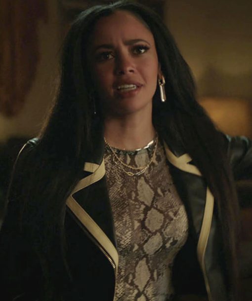 Vanessa Morgan Black Leather Jacket