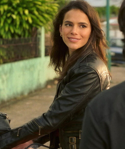 Bruna Marquezine Biker Jacket