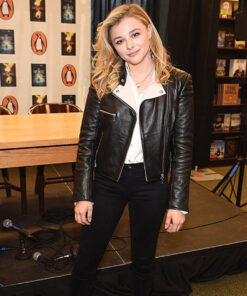 Chloe Grace Moretz Black Jacket
