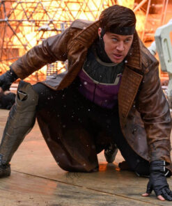 Gambit Brown Leather Coat