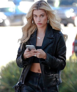 Hailey Baldwin Bieber Black Jacket