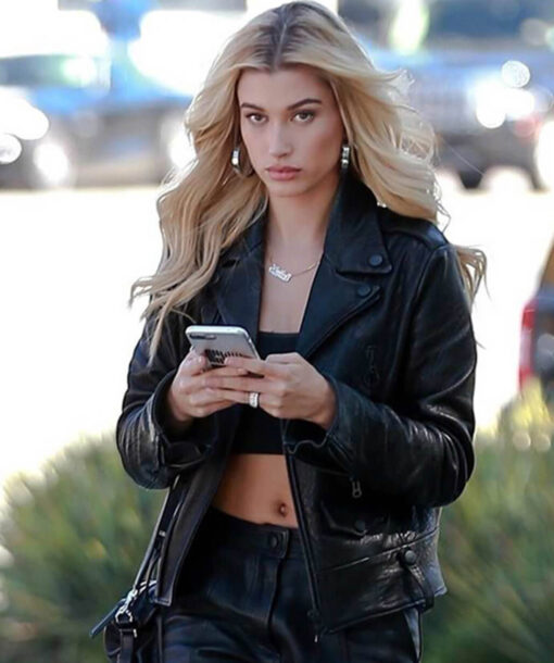 Hailey Baldwin Bieber Black Jacket