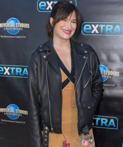 Kathryn Hahn Leather Jacket