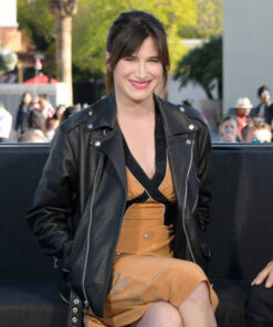 Kathryn Hahn Leather Jacket