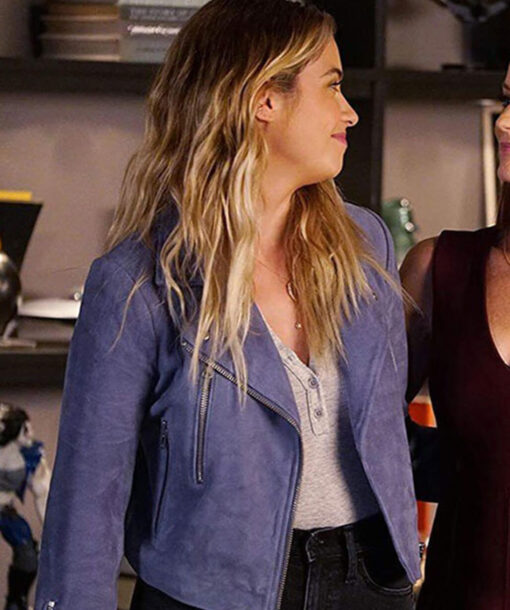 Ashley Benson Purple Jacket