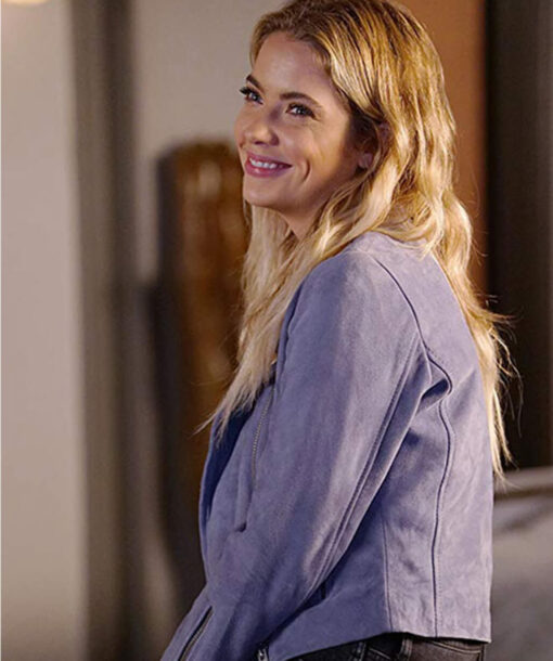 Ashley Benson Purple Jacket