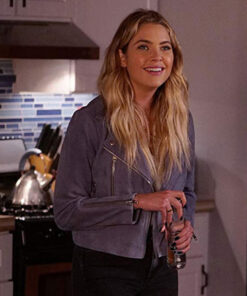 Ashley Benson Purple Jacket
