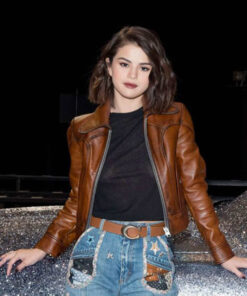 Selena Gomez Brown Jacket