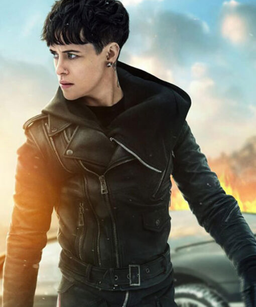 Claire Foy Biker Jacket