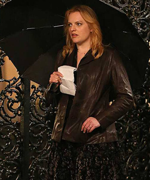 Elisabeth Moss Leather Jacket