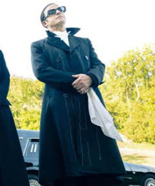 Justin Theroux Black Coat