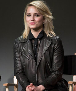 Dianna Agron Black Jacket