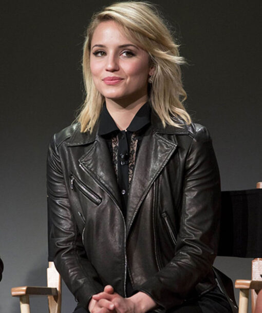 Dianna Agron Black Jacket