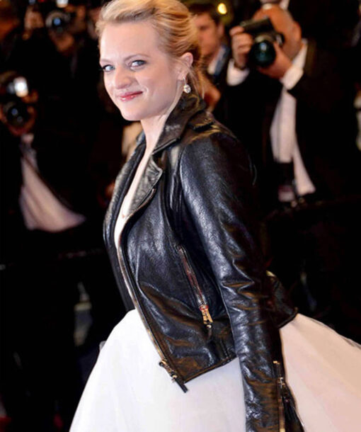 Elisabeth Moss Leather Jacket