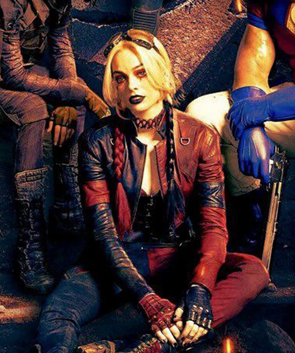Harley Quinn Suicide Squad 2 Red Leather Jacket