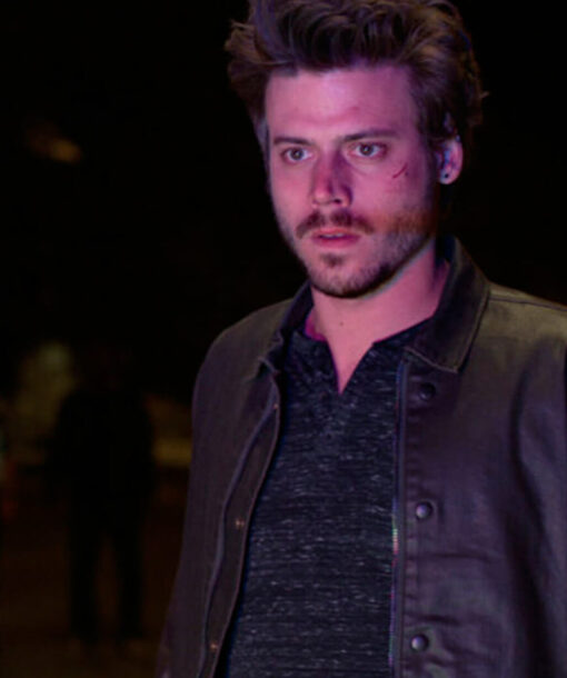 Manfred Bernardo Black Leather Jacket