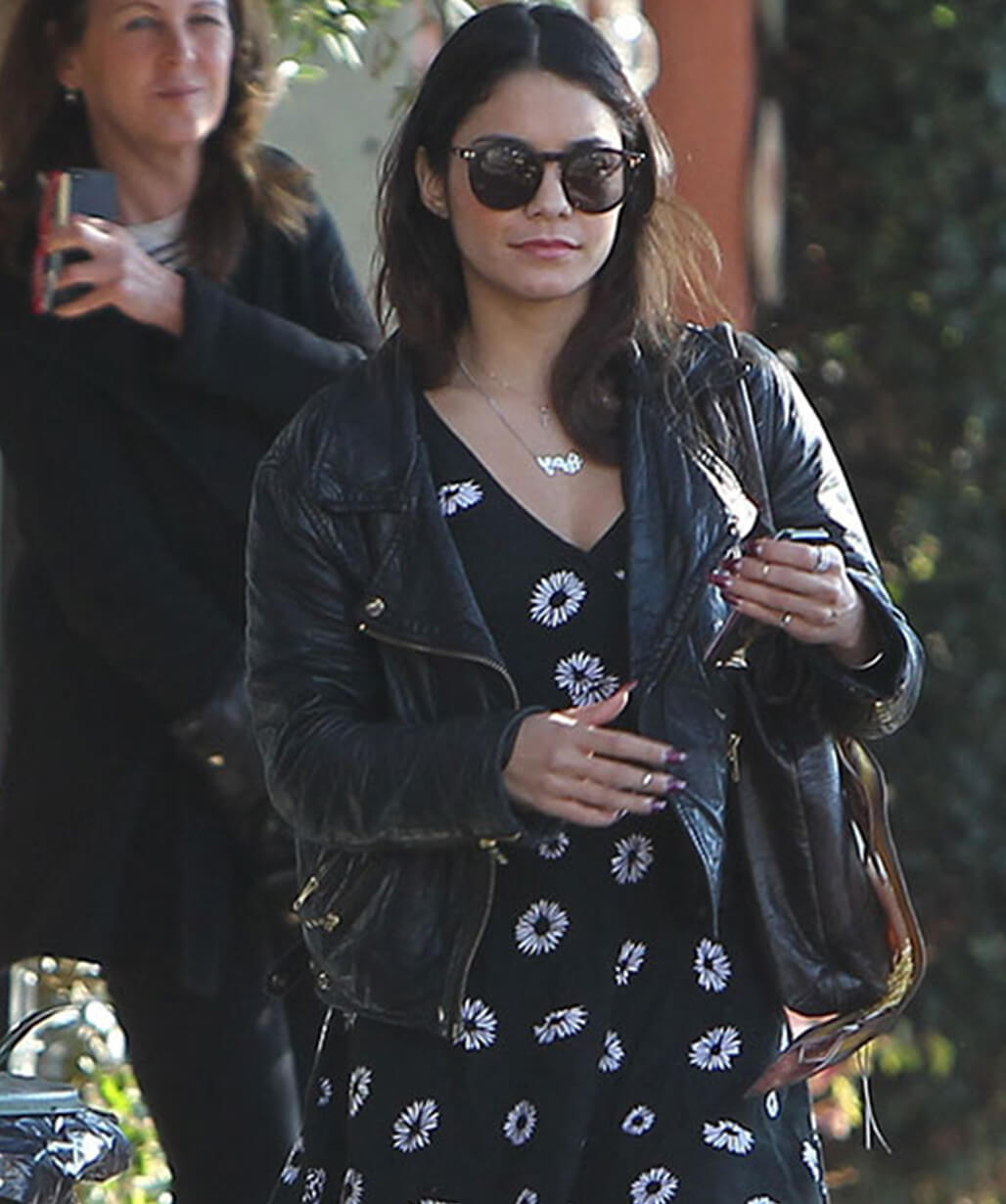 Vanessa Hudgens Black Leather Jacket