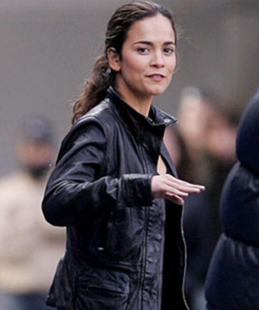 Alice Braga Black Jacket