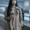 Yasmin Yazdani Brown Coat
