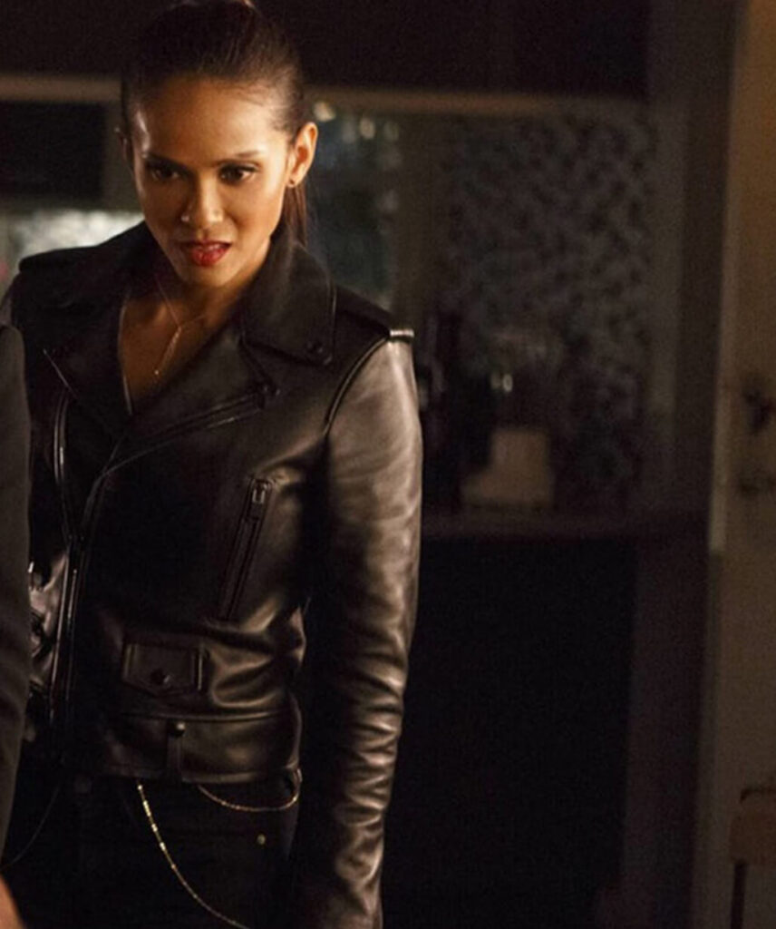Lucifer S2 Mazikeen Black Biker Leather Jacket