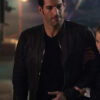 Lucifer Black Leather Jacket