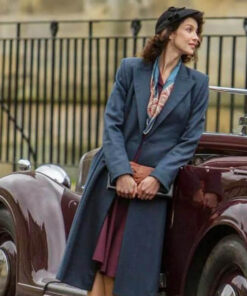 Caitriona Balfe Grey Coat