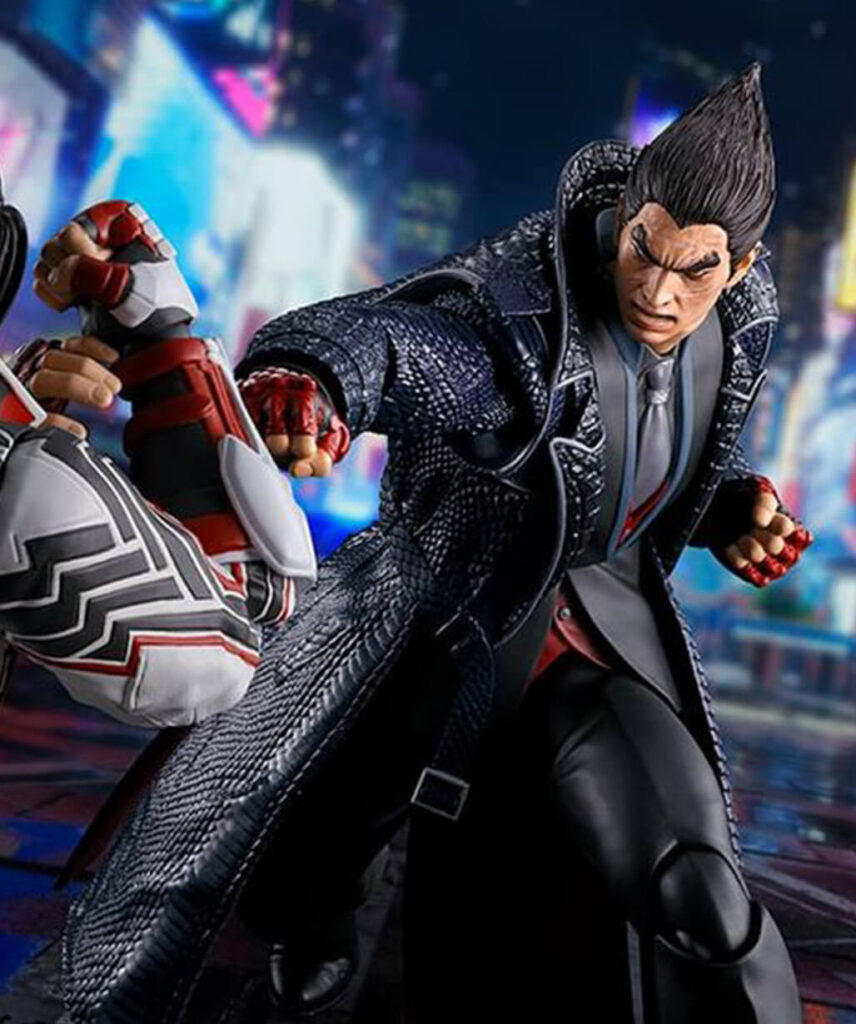 Tekken 8 Kazuya Mishima Purple Leather Coat