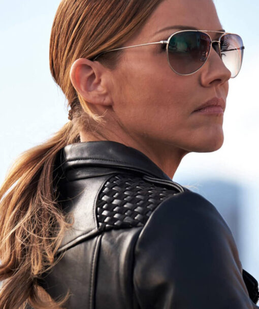 Tricia Helfer Biker Jacket