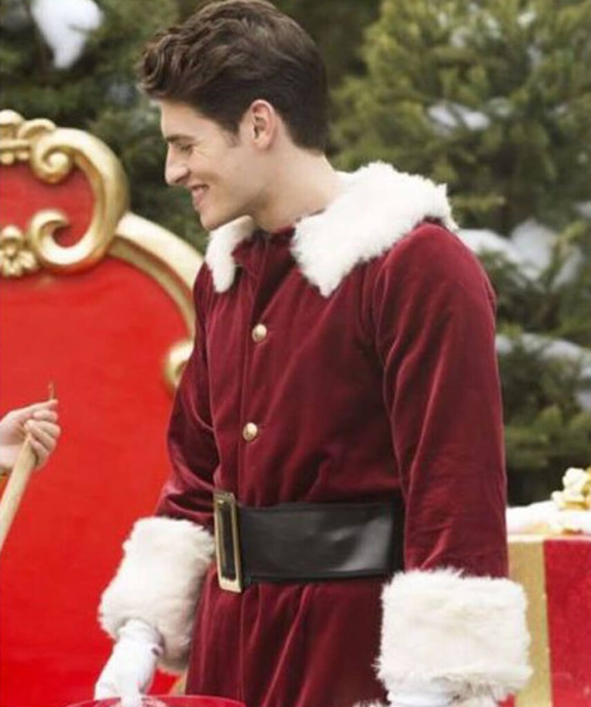 A Cinderella Story Christmas Wish Gregg Sulkin Red Santa Coat