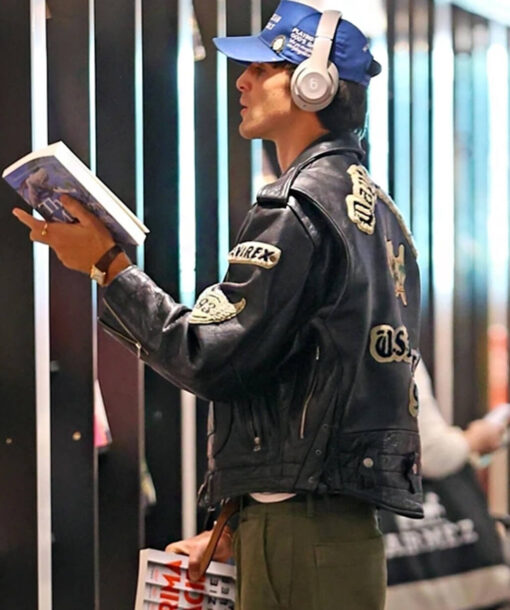 Jacob Elordi Biker Jacket