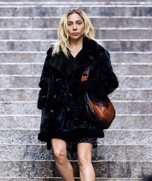 Lady Gaga Velvet Coat