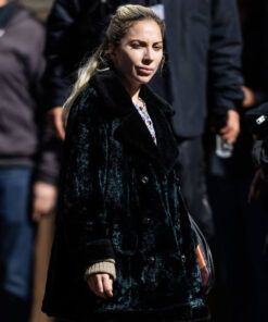 Lady Gaga Velvet Coat