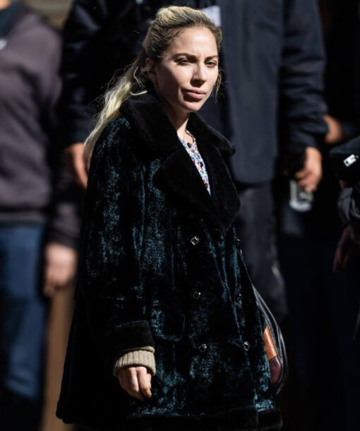 Lady Gaga Velvet Coat