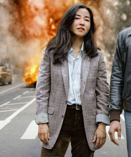 Jane Smith Checkered Blazer