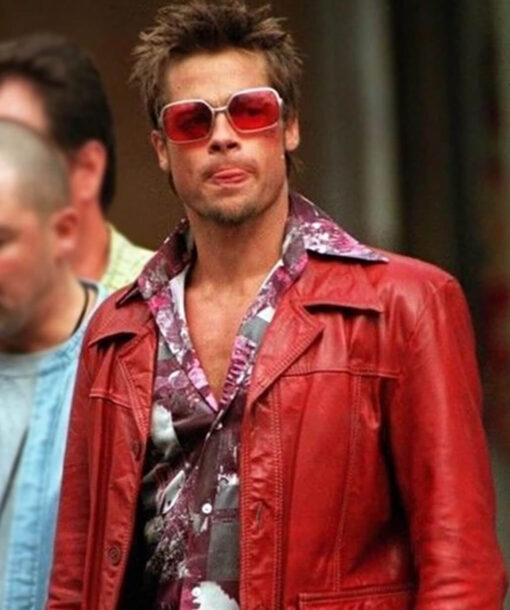 Brad Pitt Maroon Jacket
