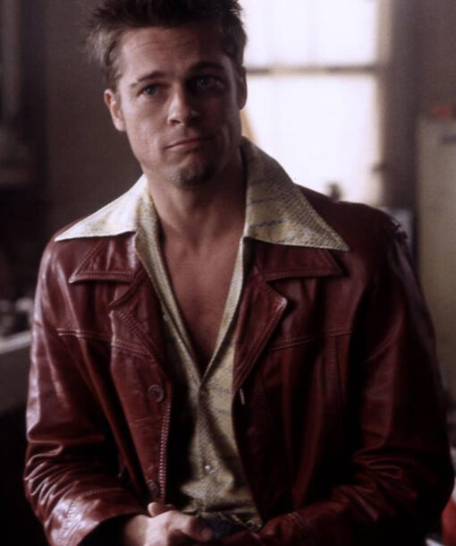 Brad Pitt Maroon Jacket