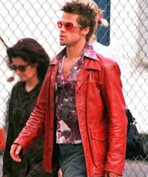 Brad Pitt Maroon Jacket