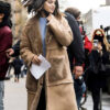 Selena Gomez Leather Coat