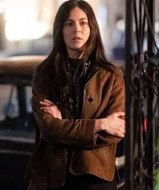 Monica Barbaro Suede Jacket