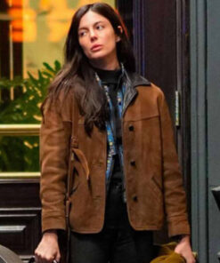 Monica Barbaro Suede Jacket