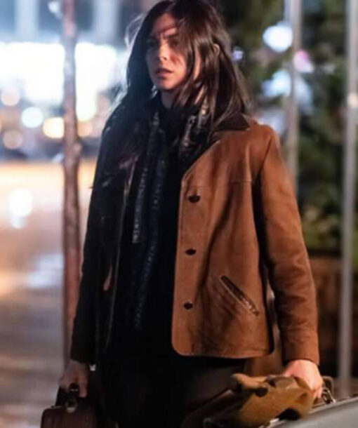 Monica Barbaro Suede Jacket