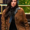 Monica Barbaro Suede Jacket