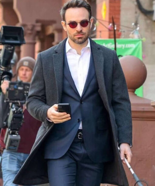 Charlie Cox Black Coat
