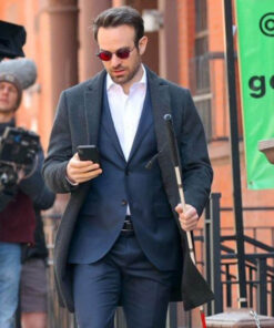 Charlie Cox Black Coat