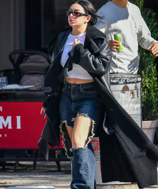 Charlie XCX Leather Coat